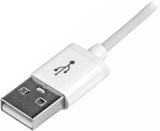 StarTech 1m (3ft) White Apple 8-pin Lightning Connector to USB Cable for iPhone / iPod / iPad (USBLT1MW)
