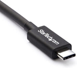 StarTech Thunderbolt 3 Cable - 40Gbps - Daisy Chainable - Passive - USB C Cable - USB-C Thunderbolt to Thunderbolt Cable (TBLT34MM50CM)