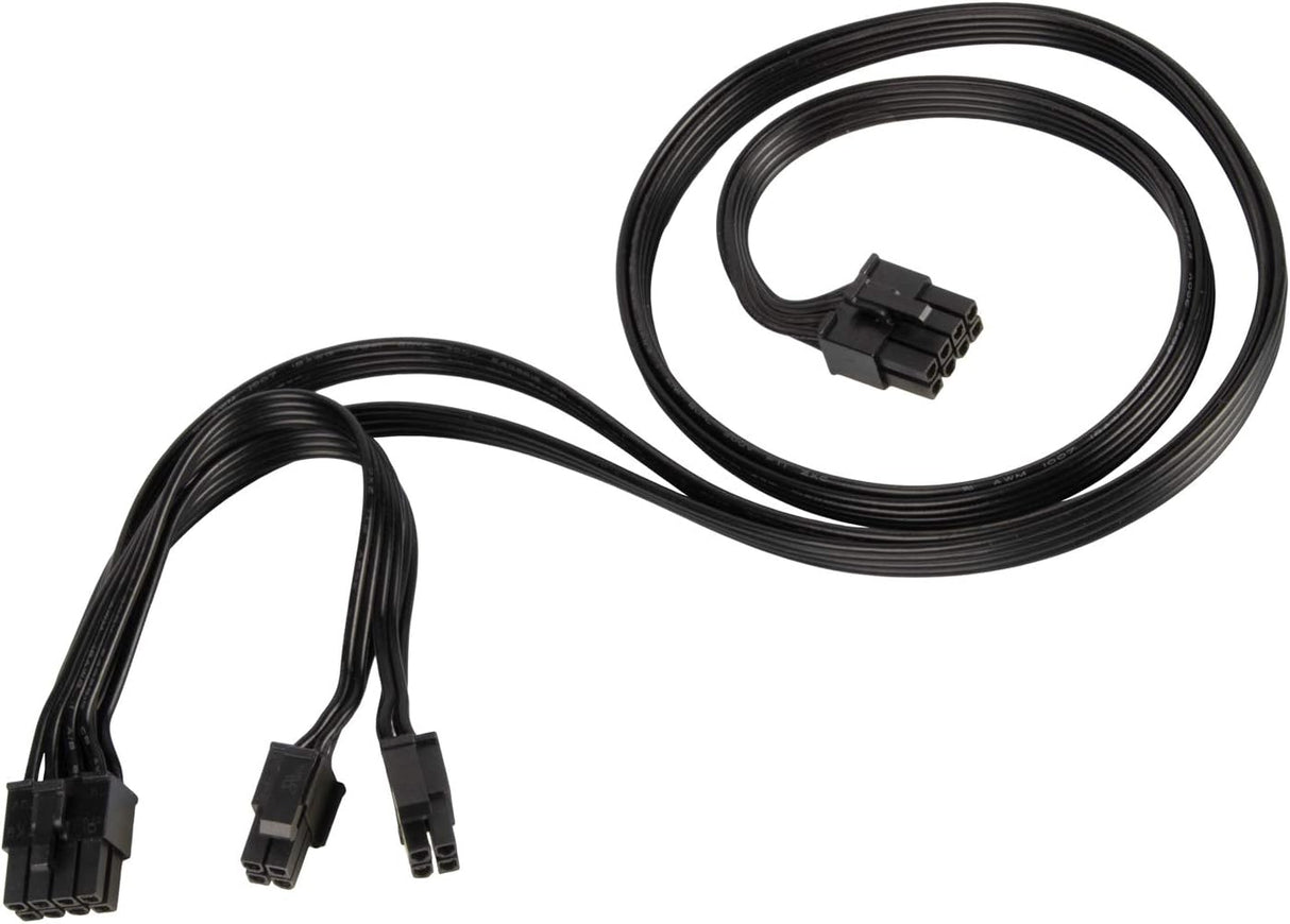 PP13,EPS 8PIN TO EPS 8PIN?*2 CABLE-18AWG-BLACK-750mm & 150mm