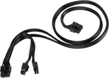 PP13,EPS 8PIN TO EPS 8PIN?*2 CABLE-18AWG-BLACK-750mm & 150mm