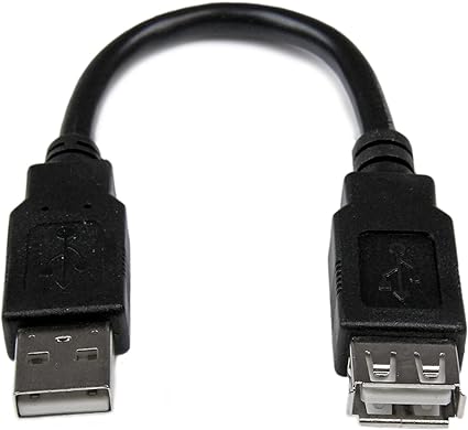 StarTech 6in USB 2.0 Extension Adapter Cable A to A - Mhttps://amberww.com/mediahttps://amberww.com/media/catalog/product/catalog/product/f (USBEXTAA6IN)