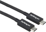 StarTech Thunderbolt 3 Cable - 6 ft / 2m - 4K 60Hz - 20Gbps - USB C to USB C Cable - Thunderbolt 3 USB Type C Charger Cable (TBLT3MM2M)