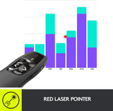 Logitech 910-001354 Wireless Presenter W/laser Pointer, 50ft Projection, Matte Black