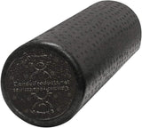 CanDo Black Composite High-Density Foam Rollers for Muscle Restoration Massage Therapy Sport Recovery and Physical Therapy 6" x 12" Round