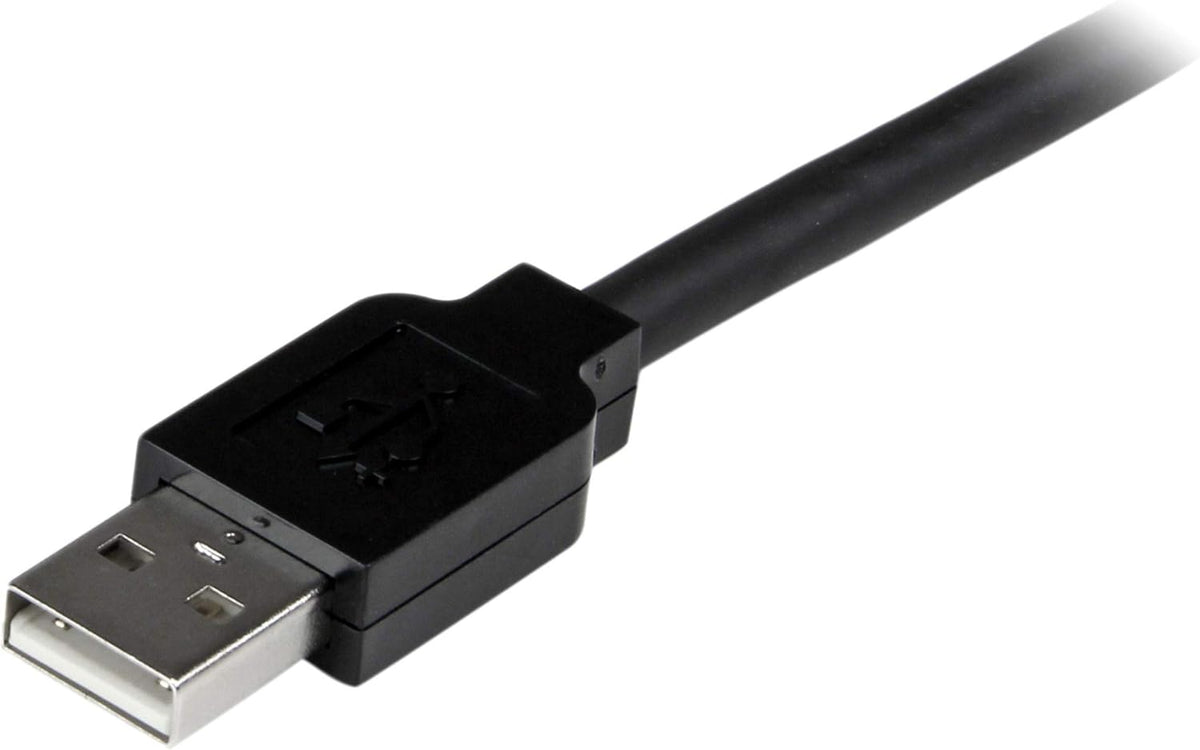 StarTechcom 5m USB 20 Active Extension Cable  MF  USB  Extension Cable  1640 ft  1 Pack  1 x Type A Male USB  1 x Type A Female USB  Nickel Plated Connector  Shielding  Black