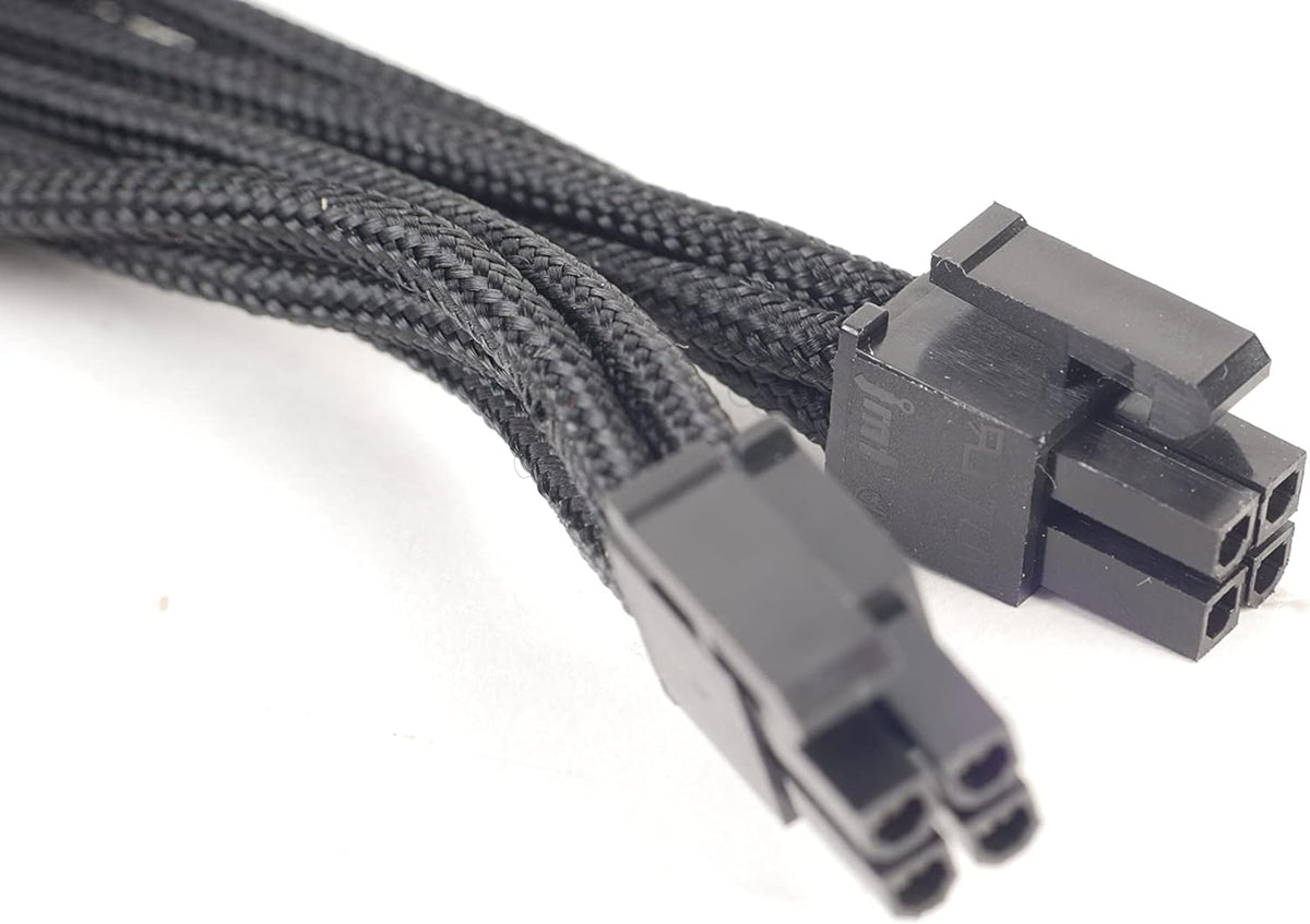 Silver Stone Technologies PP06B-EPS55 550mm, 8 Pin Individually Sleeved Modular Cable - Black