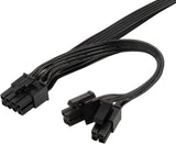 PP13,EPS 8PIN TO EPS 8PIN?*2 CABLE-18AWG-BLACK-750mm & 150mm
