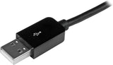 StarTech USBLT3MB StarTech.com 3m (10ft) Long Black Apple 8-pin Lightning Connector to USB Cable for iPhone / iPod / iPad - Lightning/USB for iPhone, iPod, iPad - 9.84 ft - USB - Lightning Proprietary