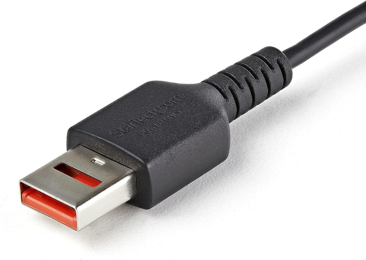 Startech.com 3ft (1m) Secure Cable, Type-a To Type-c Data Blocker -only Cable, No-data -only Cable For Phone/tablt, Data Blocking Protector Adapter Cable - 5v At 2.4a (12w Max) (usbschac1m) - Usb