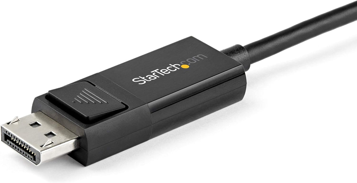 StarTech.com CDP2DP142MBD 6.6ft. (2 m)??SB-C to DisplayPort 1.4 Cable, Bi-Directional - Black