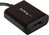 StarTech USB C to DisplayPort Adapter 4K 60Hz - USB Type-C to DP 1.4 Monitor Video Converter (DP Alt Mode) - Thunderbolt 3 Compatible (CDP2DP)