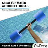 CanDo Aquatic Swim Bars and Dumbbells for Hydrotherapy, Swimming, Water Aerobics, Rehab, Swim Lessons, Pool Fitness & Learning to Swim