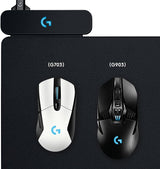 Logitech G Powerplay Wireless Charging System for G502 Lightspeed, G703, G903 Lightspeed and PRO Wireless Gaming Mice, Cloth or Hard Gaming Mouse Pad - Black