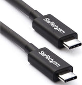 StarTech Thunderbolt 3 Cable - 40Gbps - Daisy Chainable - Passive - USB C Cable - USB-C Thunderbolt to Thunderbolt Cable (TBLT34MM50CM)
