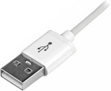 StarTech 1m (3ft) White Apple 8-pin Lightning Connector to USB Cable for iPhone / iPod / iPad (USBLT1MW)