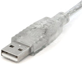 StarTech Transparent USB 2.0 cable - 4 pin USB Type A (M) - 4 pin USB Type B (M) - 10 ft (USBFAB10T)