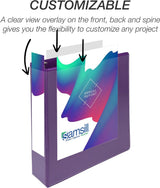 Samsill Durable 2 Inch View D-Ring Binder - Fashion Assortment 4 Pack, Assorted, 4 / Pack (Quantity)