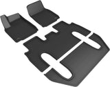 3D MAXpider L1TL04301509 Custom Fit Kagu Floor Mat Compatible for 2022-2023 Tesla Model X, Black - Full Set