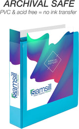 Samsill Durable 2 Inch View D-Ring Binder - Fashion Assortment 4 Pack, Assorted, 4 / Pack (Quantity)