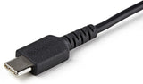 Startech.com 3ft (1m) Secure Cable, Type-a To Type-c Data Blocker -only Cable, No-data -only Cable For Phone/tablt, Data Blocking Protector Adapter Cable - 5v At 2.4a (12w Max) (usbschac1m) - Usb