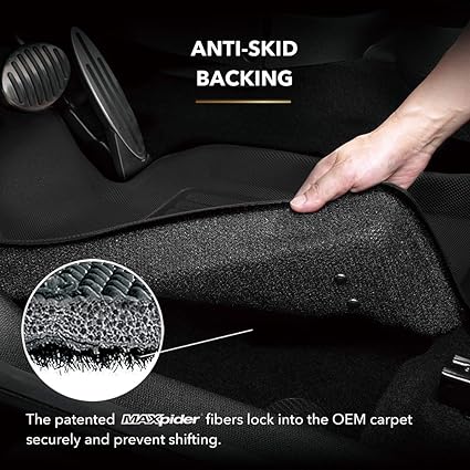 3D MAXpider L1LR01721509 Land Rover Range Rover Sport F1 Floor Liner for 2014-2019 Kagu R2 - Black
