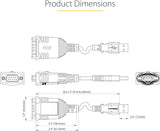 StarTech.com 3ft (1m) USB to Serial Cable, DB9 Male RS232 to USB Converter, USB to Serial Adapter, COM Port Adapter with Prolific IC, 1 (Quantity)