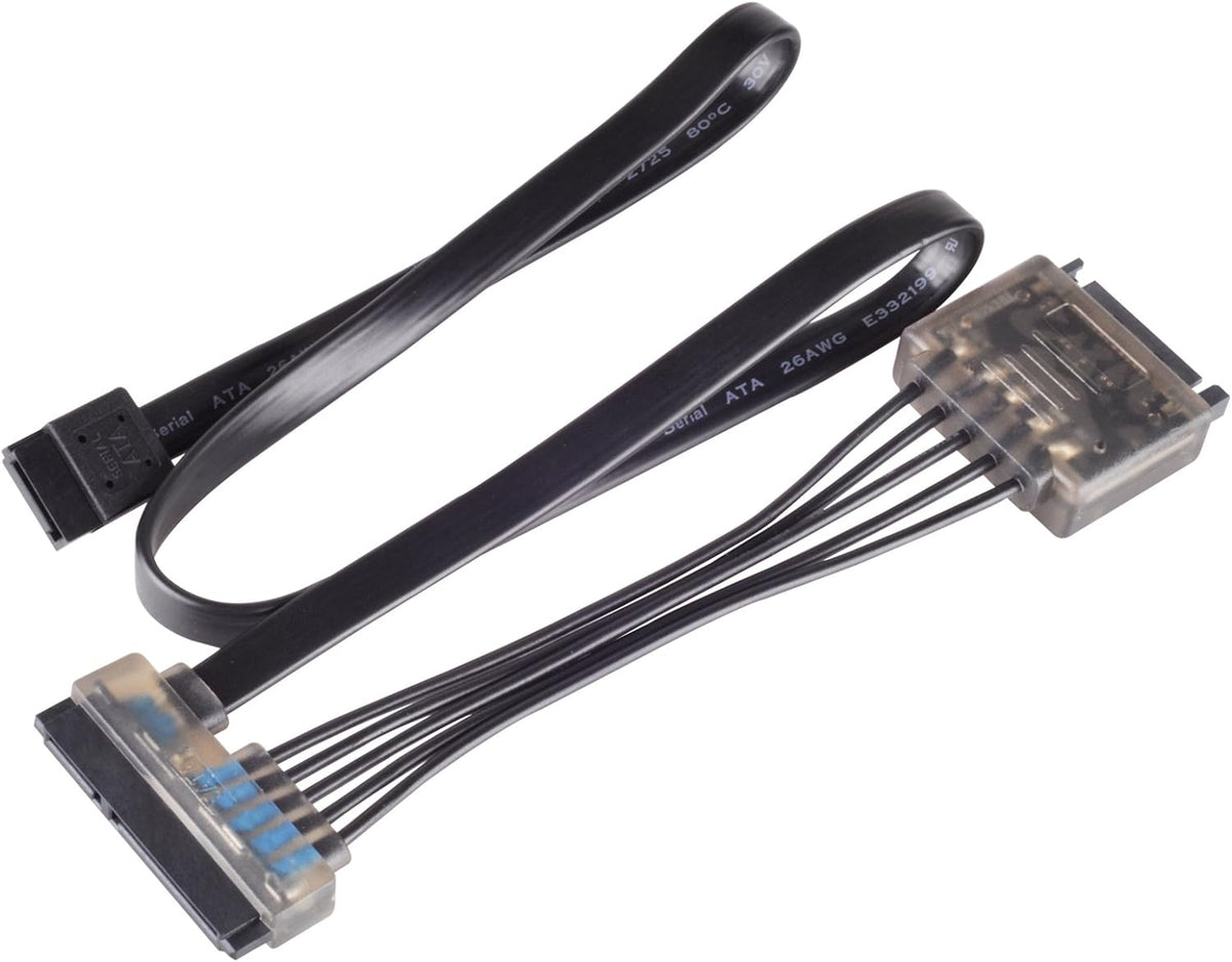 Silver Stone Technologies CP13 15 Pin SATA Power & Data LED Combo Cable