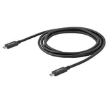 StarTech 2m 6 ft USB C Cable with Power Delivery (3A) - M/M - USB 3.0 - USB-IF Certified - USB 3.0 Type C Cable - USB 3.1 Gen1 (5Gbps) (USB315CC2M)