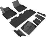 3D MAXpider Kagu Series Custom Floor Liner Set, 2021-2023 Tesla Model Y