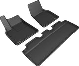 3D MAXpider Tesla Model Y 2021, KAGU, Black, Row 1 and 2 Floor Liners