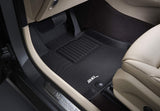 3D MAXpider Kagu Front Row Floor Mats, 2012-2019 Tesla Model S, Black