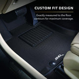 3D MAXpider L1KA07121509 Kagu Row 2 Series Floor Mats for 2019-2021 Kia Forte, Black