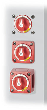 Blue Sea Systems m-Series Mini Dual Circuit Plus Battery Switch, Red