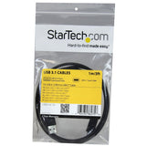 StarTech 3 ft 1m USB to USB C Cable - USB 3.1 10Gpbs - USB-IF Certified - USB A to USB C Cable - USB 3.1 Type C Cable (USB31AC1M)