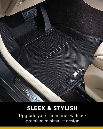 3D MAXpider Tesla Model Y 2021, KAGU, Black, Row 1 and 2 Floor Liners