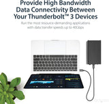 StarTech Thunderbolt 3 Cable - 40Gbps - Daisy Chainable - Passive - USB C Cable - USB-C Thunderbolt to Thunderbolt Cable (TBLT34MM50CM)