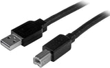 StarTech 15m / 50 ft Active USB 2.0 A to B Cable - M/M (USB2HAB50AC)