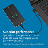 Kensington Charge & Sync USB-C Cable 5-Pack K65610WW