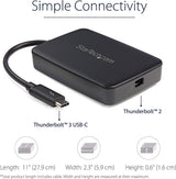 StarTech.com Thunderbolt 3 to Thunderbolt 2 Adapter - Backward Compatible - USB C to Mini DisplayPort - USB-C to Thunderbolt 2