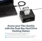 StarTech SDOCK2U33 USB 3.0 Dual Hard Drive Docking Station with UASP