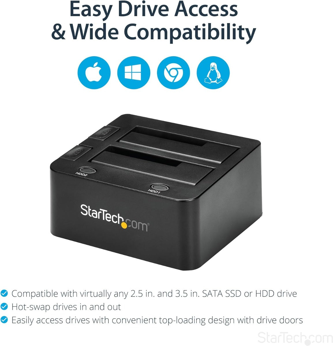 StarTech SDOCK2U33 USB 3.0 Dual Hard Drive Docking Station with UASP