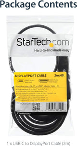 StarTech USB C to HDMI Cable ? 6 ft / 2m ? USB-C to HDMI 4K 60Hz ? USB Type C to HDMI ? Computer Monitor Cable (CDP2HDMM2MB)