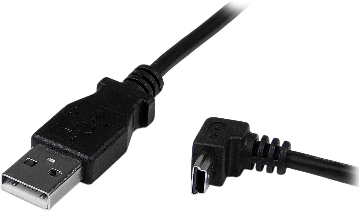 StarTech 1m Mini USB Cable - A to Up Angle Mini B (USBAMB1MU)