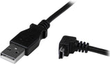 StarTech 1m Mini USB Cable - A to Up Angle Mini B (USBAMB1MU)