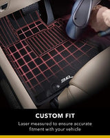 3D MAXpider Tesla Model Y 2021, KAGU, Black, Row 1 and 2 Floor Liners