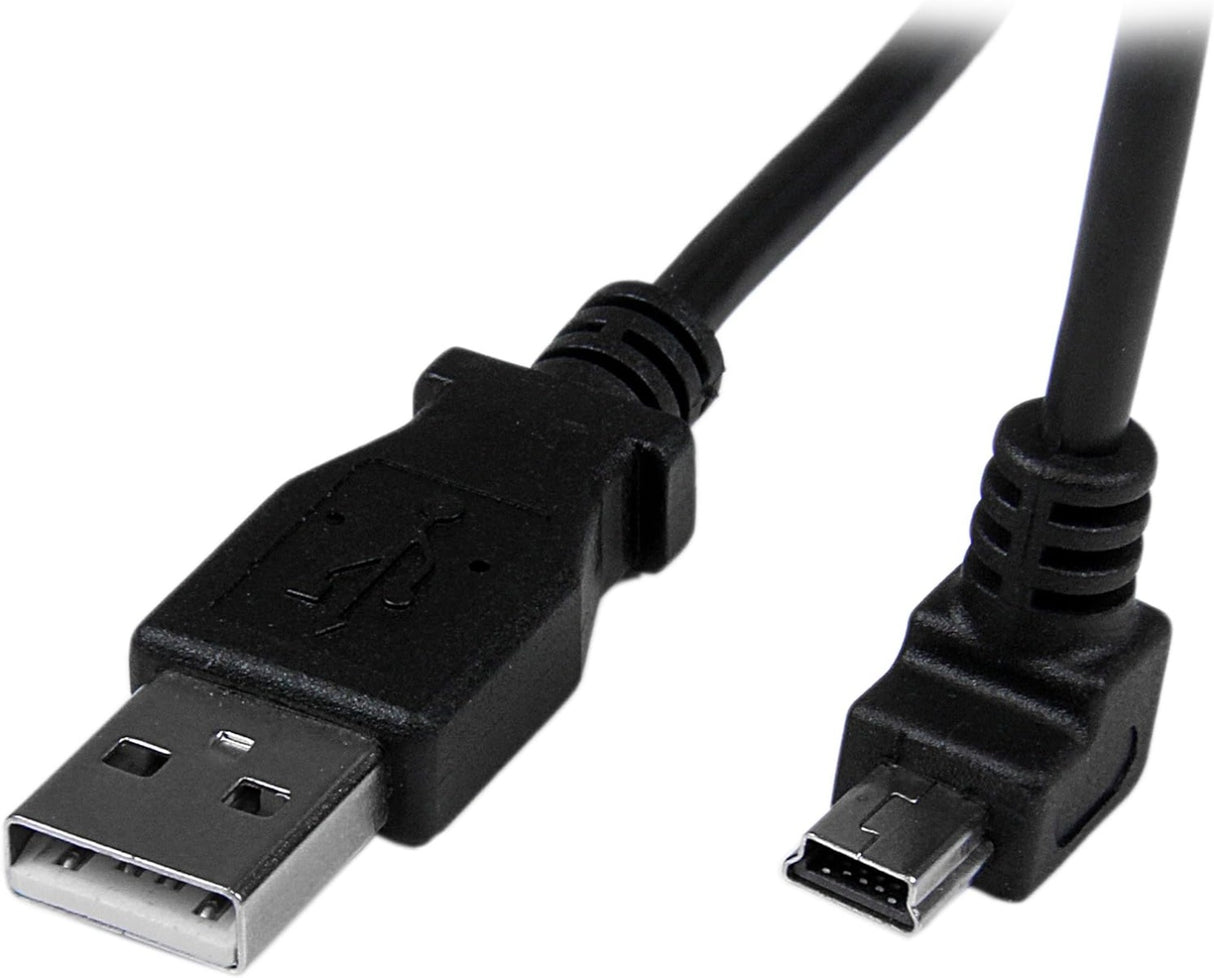 StarTech 1m Mini USB Cable - A to Up Angle Mini B (USBAMB1MU)