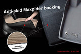 3D MAXpider Kagu Second Row Floor Mat, 16-21 Tesla 6 Seat Model X, Black