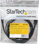 Startech USB3SEXT6BK Superspeed USB 3.0 Extension Cable Black