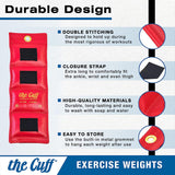 The Cuff Original Adjustable Ankle and Wrist Weight for Yoga, Dance, Running, Cardio, Aerobics, Toning, and Physical Therapy. 2 lb - White
