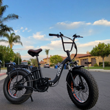 NAKTO 20-Inch Folding Fat Tire Electric Bike, 500W Motor, 48V Battery